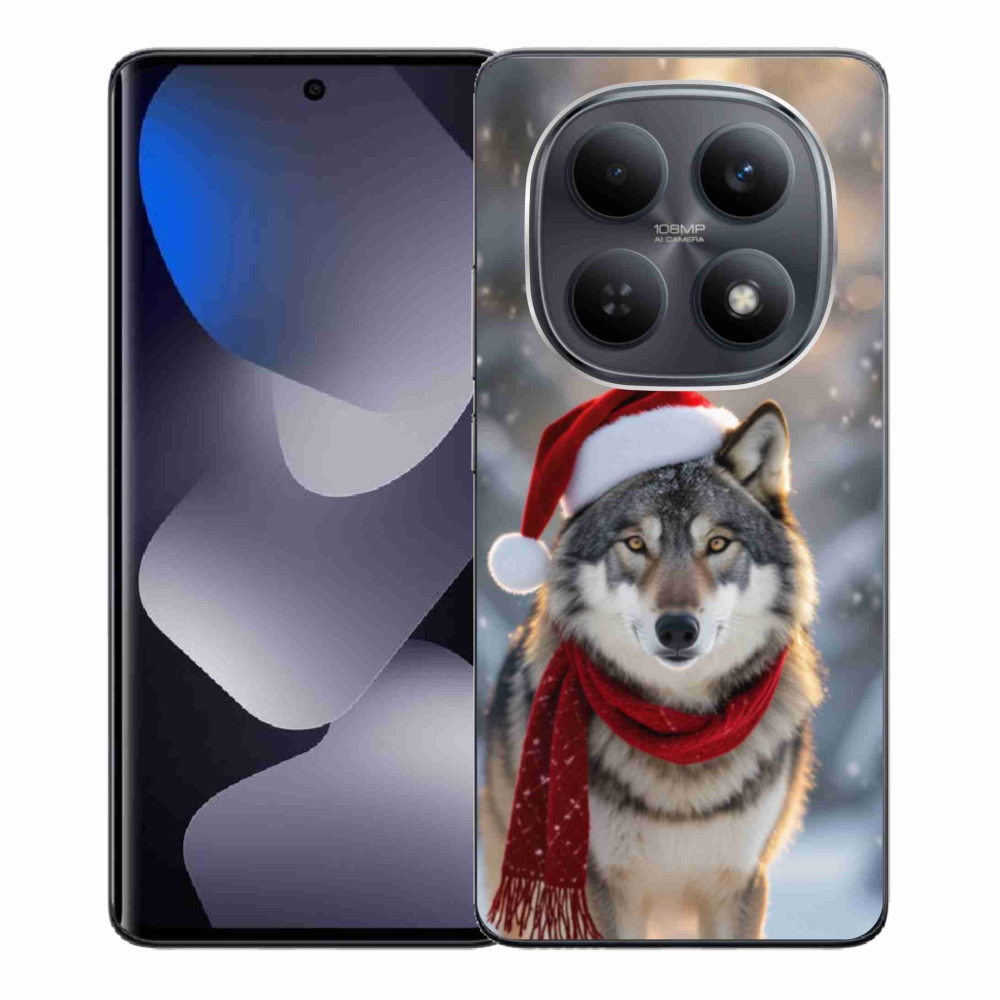 Gélový kryt mmCase na Xiaomi Redmi Note 15 4G - vianočný vlk