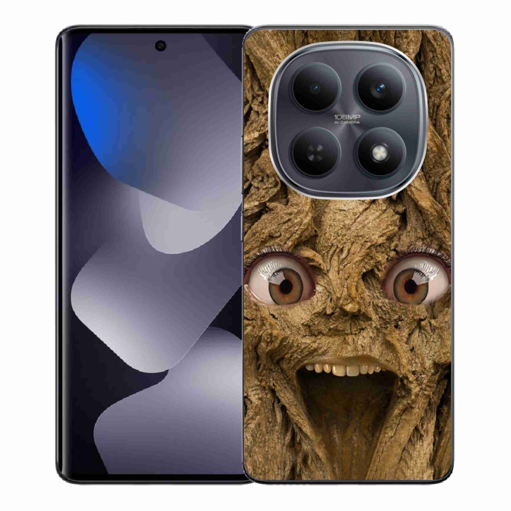 Gélový kryt mmCase na Xiaomi Redmi Note 15 4G - veselý strom s očami