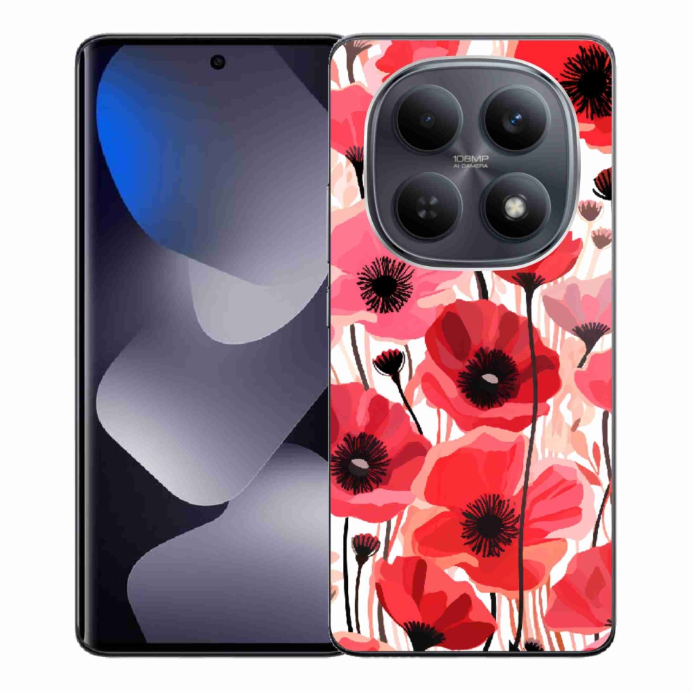 Gélový kryt mmCase na Xiaomi Redmi Note 15 4G - vlčí mak 1