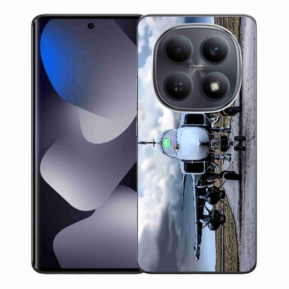 Gélový kryt mmCase na Xiaomi Redmi Note 15 4G - vojenské lietadlo