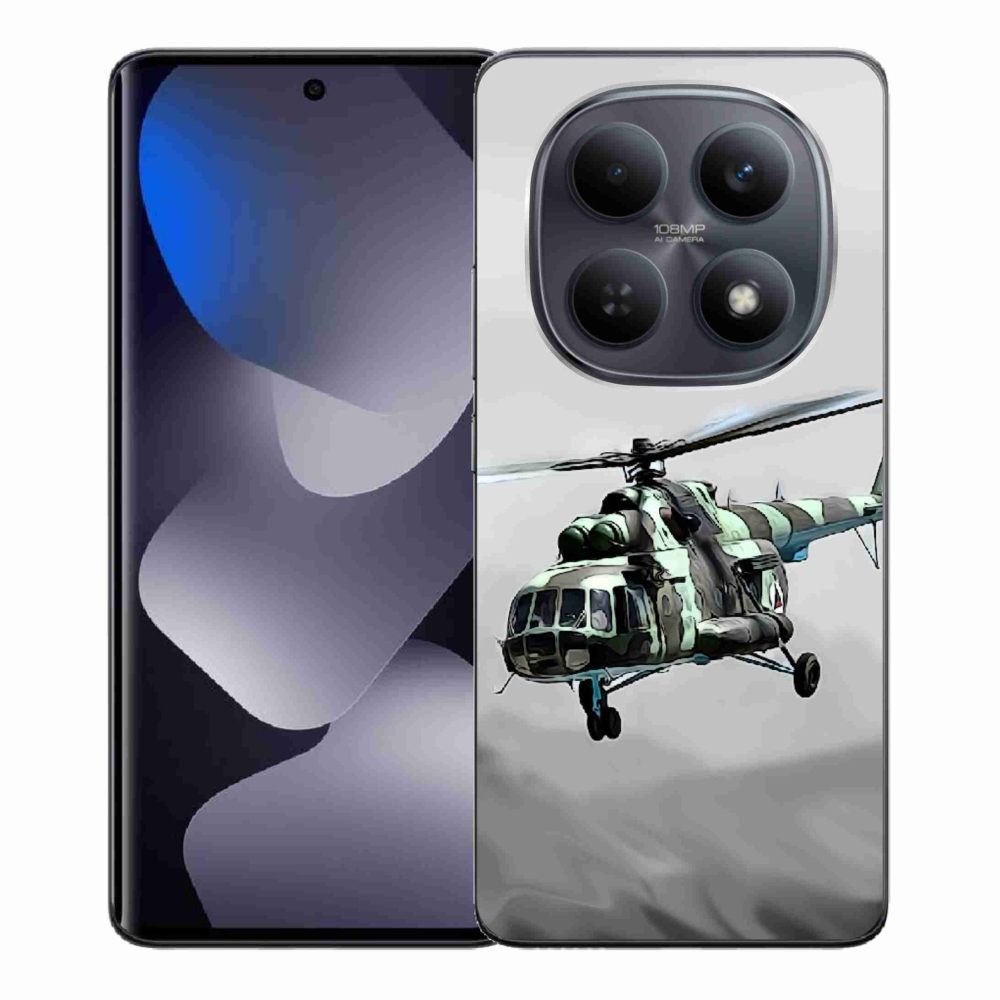Gélový kryt mmCase na Xiaomi Redmi Note 15 4G - vojenský vrtuľník