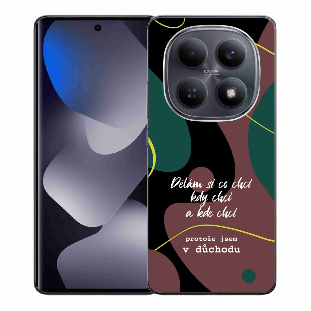 Gélový kryt mmCase na Xiaomi Redmi Note 15 4G - vtipný text 10 čierne pozadie