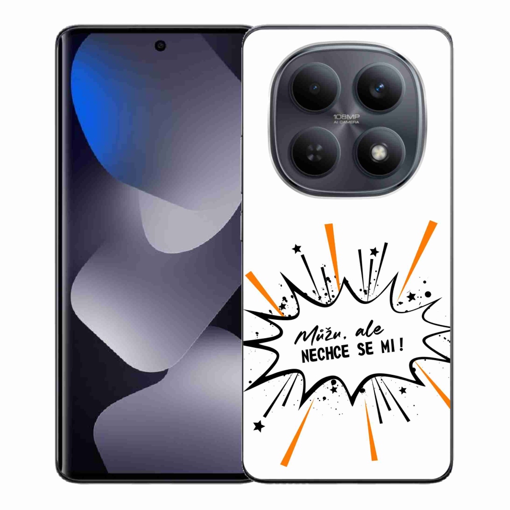 Gélový kryt mmCase na Xiaomi Redmi Note 15 4G - vtipný text 11 biele pozadie