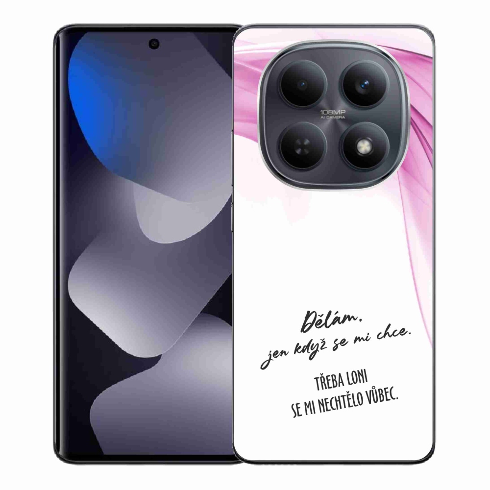 Gélový kryt mmCase na Xiaomi Redmi Note 15 4G - vtipný text 12 biele pozadie