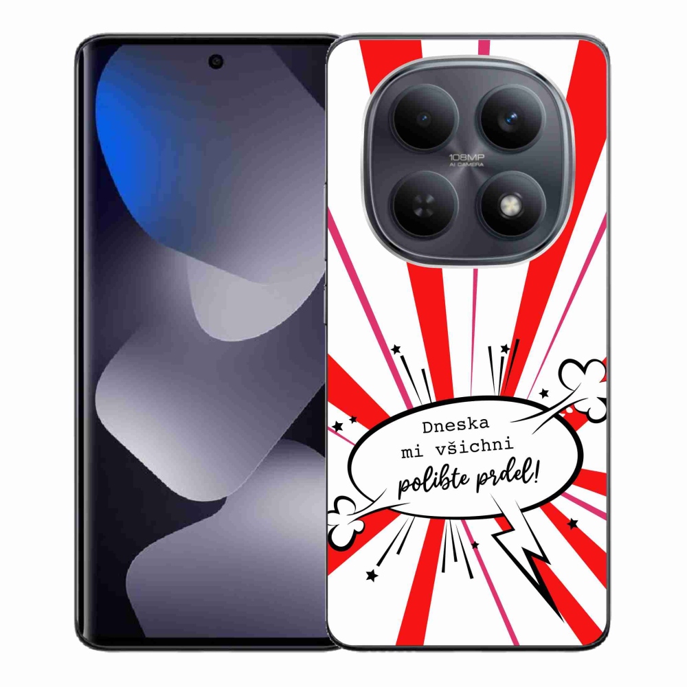 Gélový kryt mmCase na Xiaomi Redmi Note 15 4G - vtipný text 15 biele pozadie