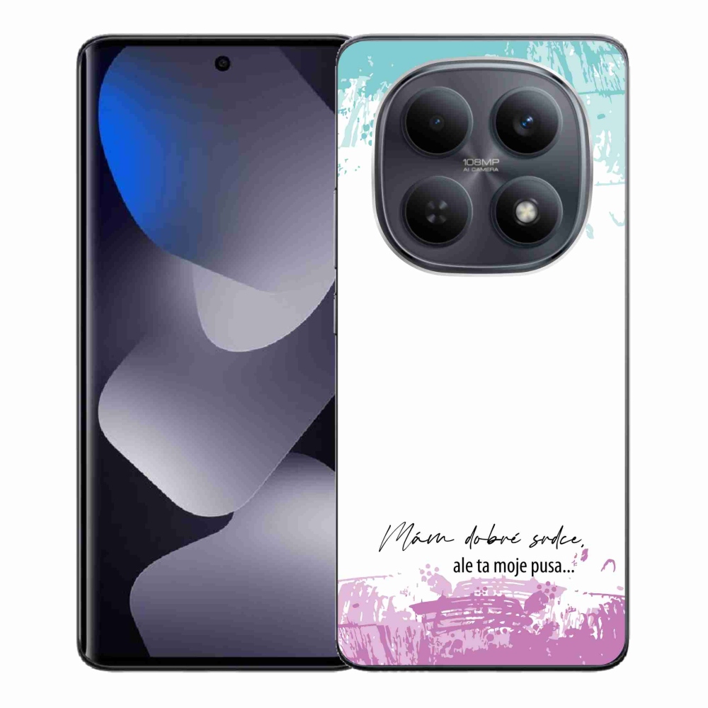Gélový kryt mmCase na Xiaomi Redmi Note 15 4G - vtipný text 3 biele pozadie