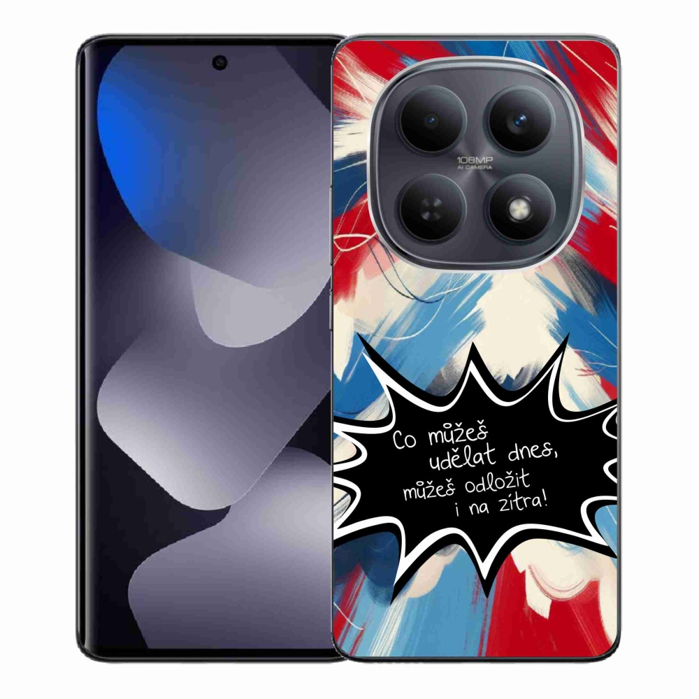 Gélový kryt mmCase na Xiaomi Redmi Note 15 4G - vtipný text 9 čierne pozadie