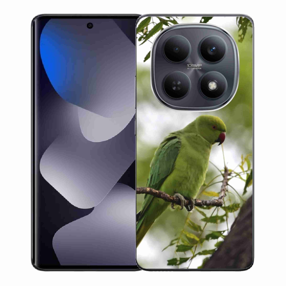 Gélový kryt mmCase na Xiaomi Redmi Note 15 4G - zelený papagáj