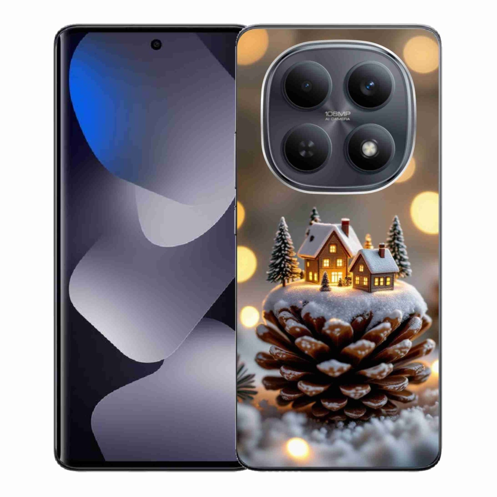 Gélový kryt mmCase na Xiaomi Redmi Note 15 4G - zimná dedinka