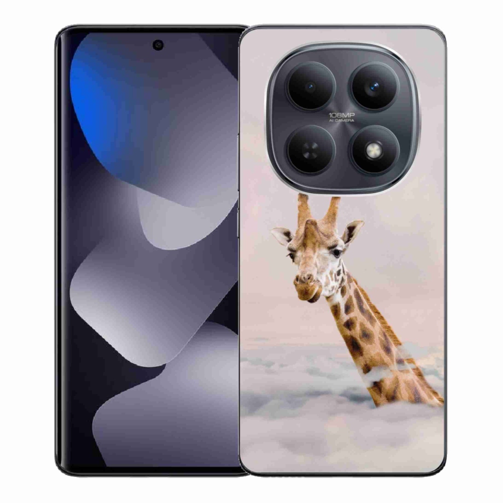 Gélový kryt mmCase na Xiaomi Redmi Note 15 4G - žirafa v oblakoch
