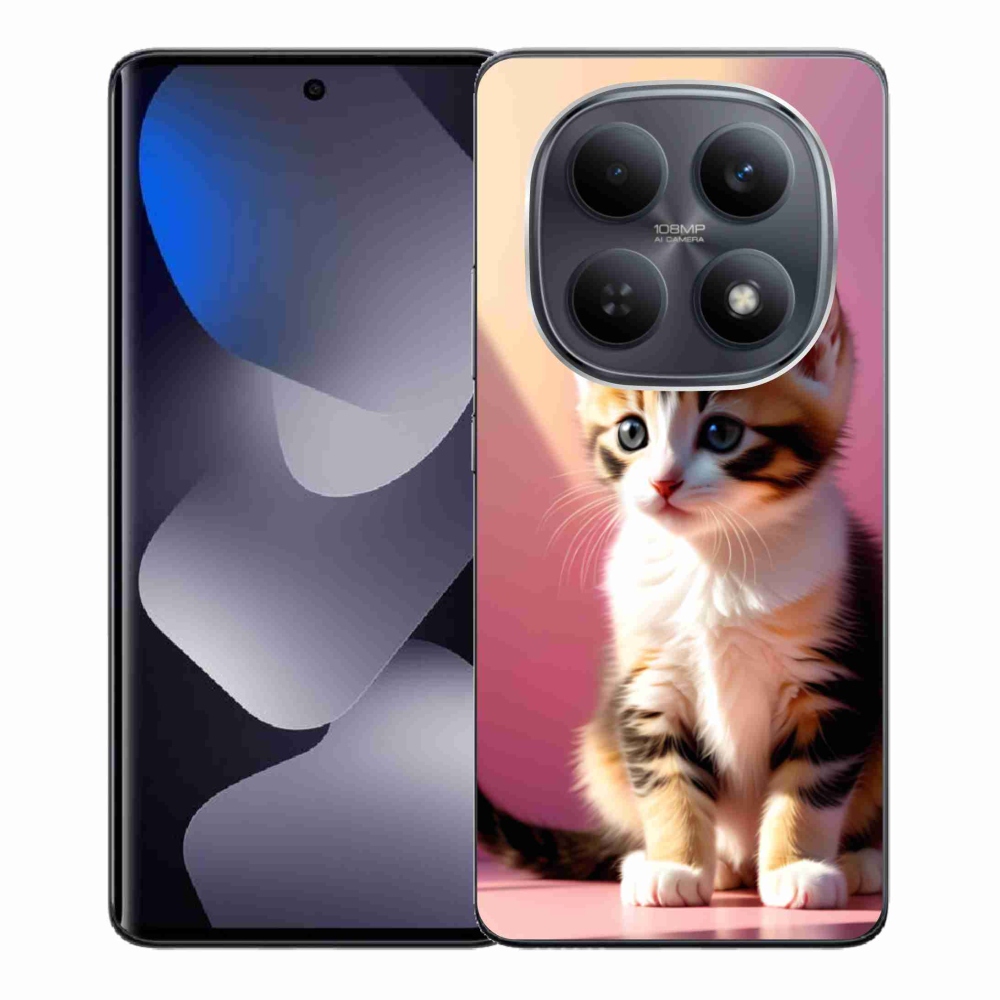 Gélový kryt mmCase na Xiaomi Redmi Note 15 4G - zvedavé mačiatko 2