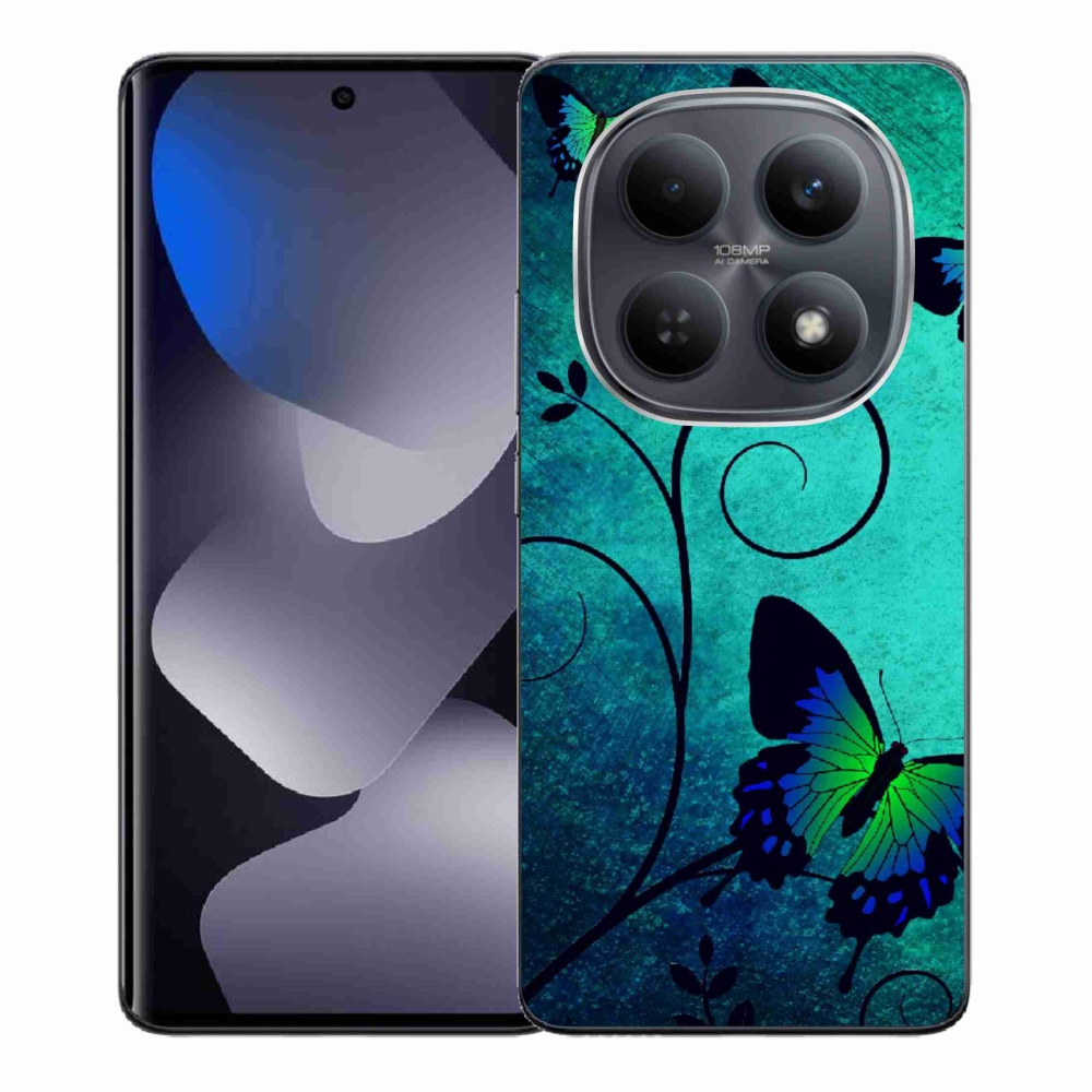 Gélový kryt mmCase na Xiaomi Redmi Note 15 5G/Poco M8 5G - farební motýle