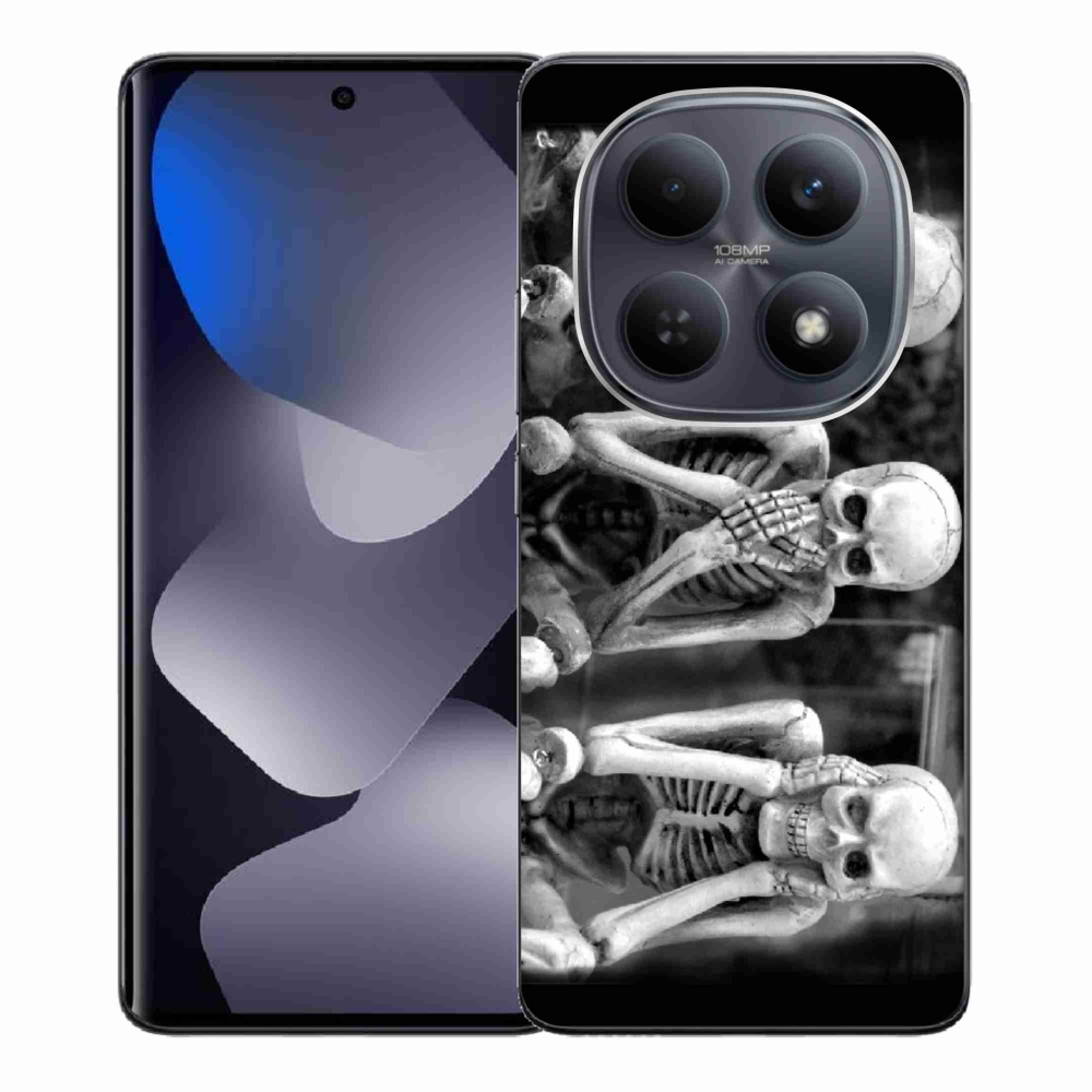 Gélový kryt mmCase na Xiaomi Redmi Note 15 5G/Poco M8 5G - kostlivci