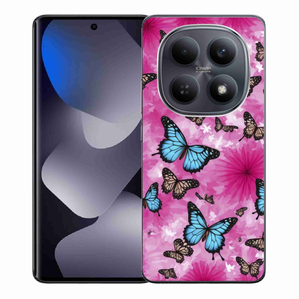 Gélový kryt mmCase na Xiaomi Redmi Note 15 5G/Poco M8 5G - motýlia záhrada