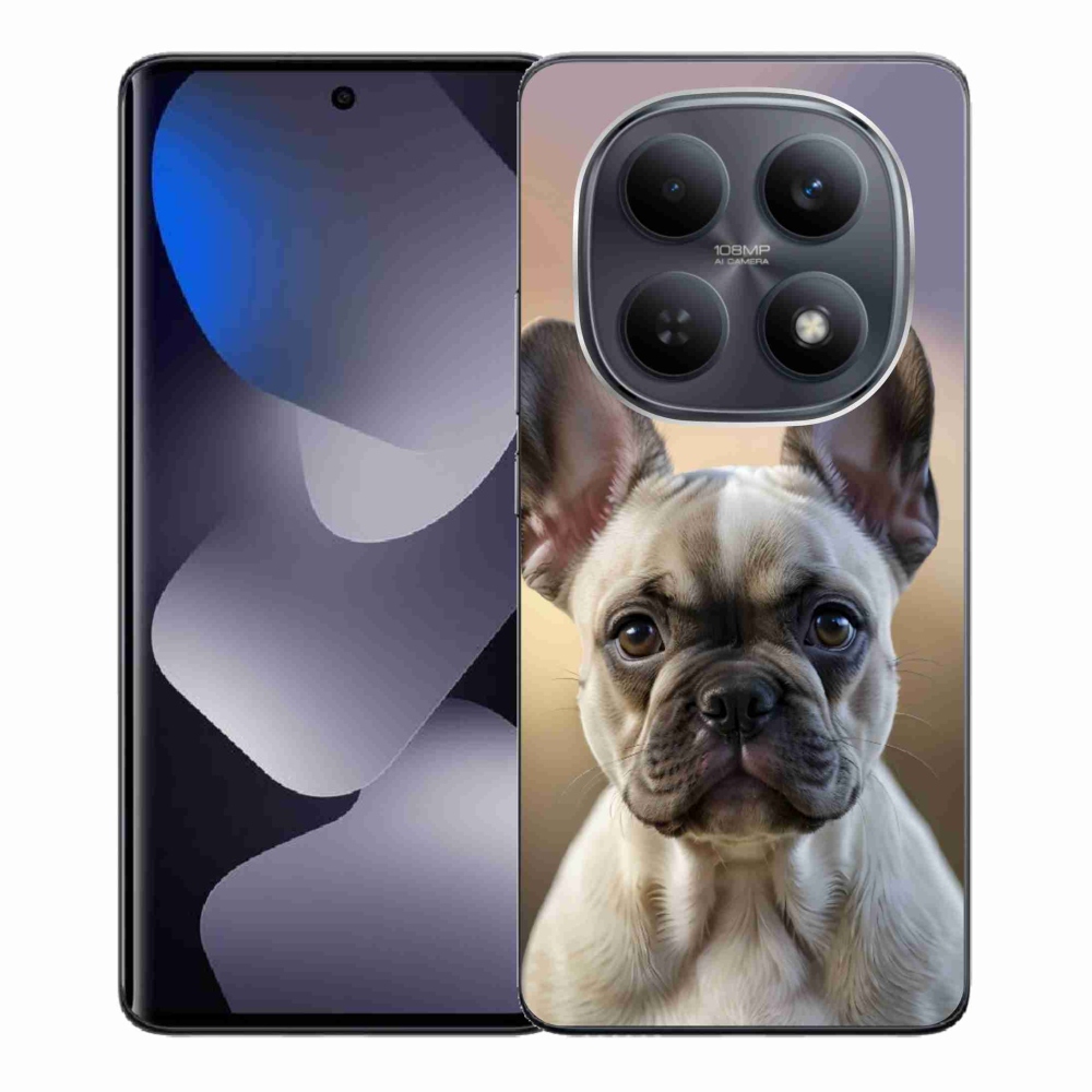 Gélový kryt mmCase na Xiaomi Redmi Note 15 5G/Poco M8 5G - roztomilý francúzsky buldoček