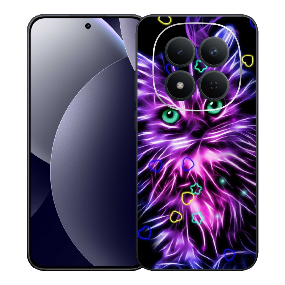 Gélový kryt mmCase na Xiaomi Redmi Note 15 Pro 5G - abstraktná mačka
