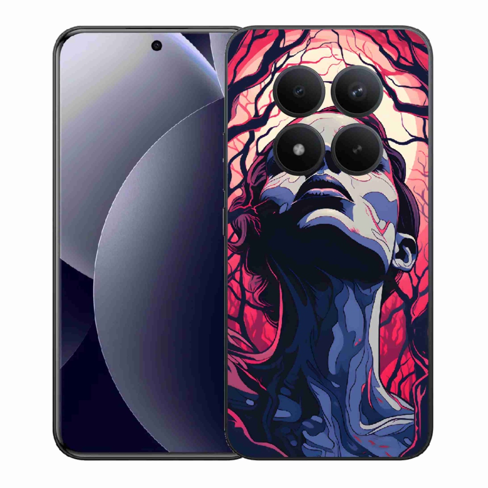 Gélový kryt mmCase na Xiaomi Redmi Note 15 Pro+ 5G/Xiaomi Poco M8 Pro 5G - abstraktná tvár