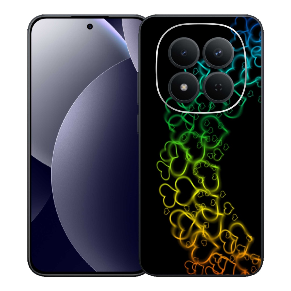 Gélový kryt mmCase na Xiaomi Redmi Note 15 Pro 5G - farebné srdiečka