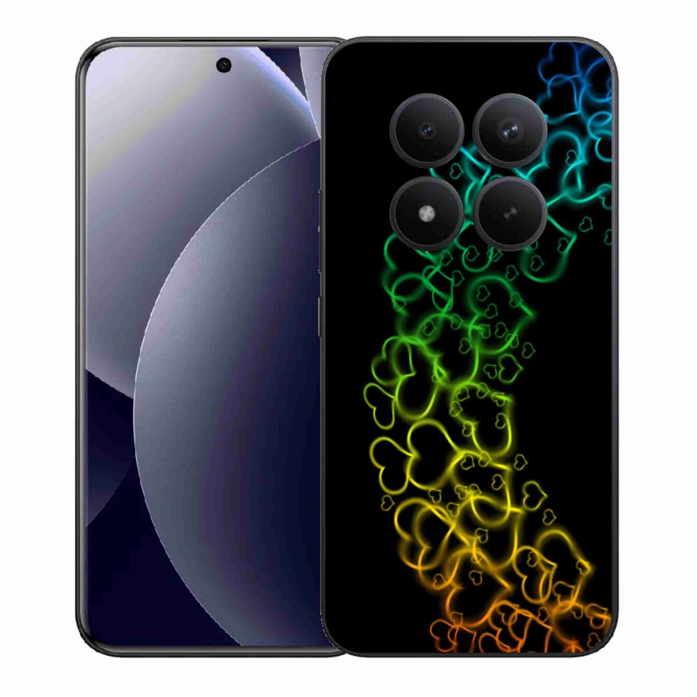 Gélový kryt mmCase na Xiaomi Redmi Note 15 Pro+ 5G/Xiaomi Poco M8 Pro 5G - farebné srdiečka