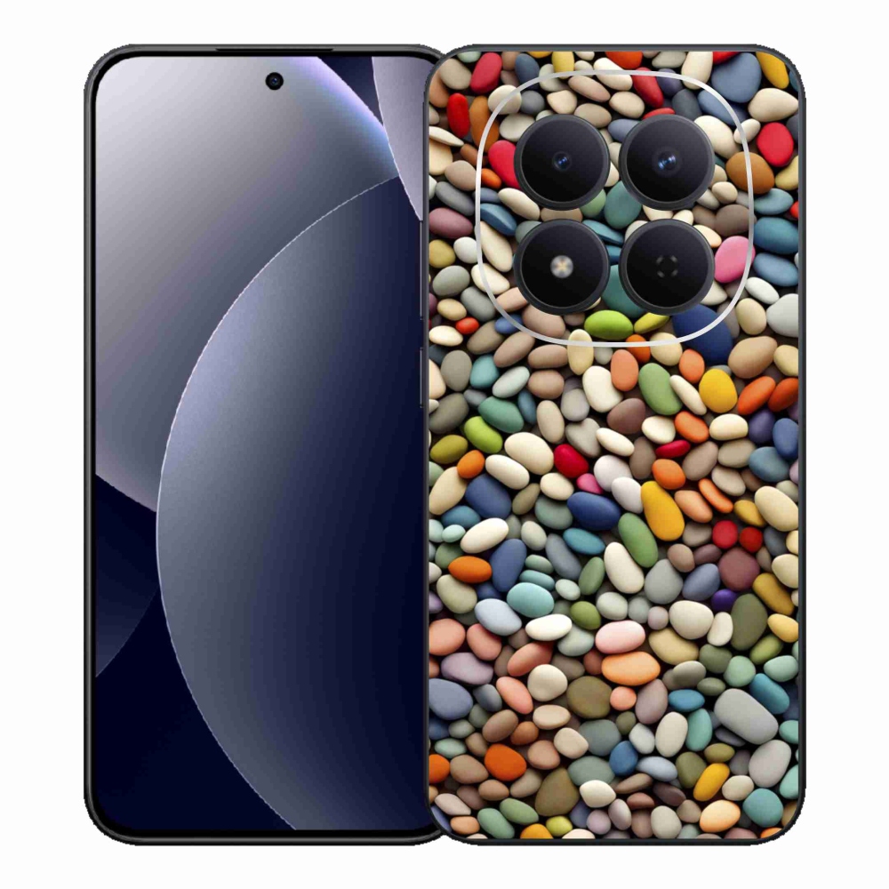 Gélový kryt mmCase na Xiaomi Redmi Note 15 Pro 5G - farebné kamienky 2