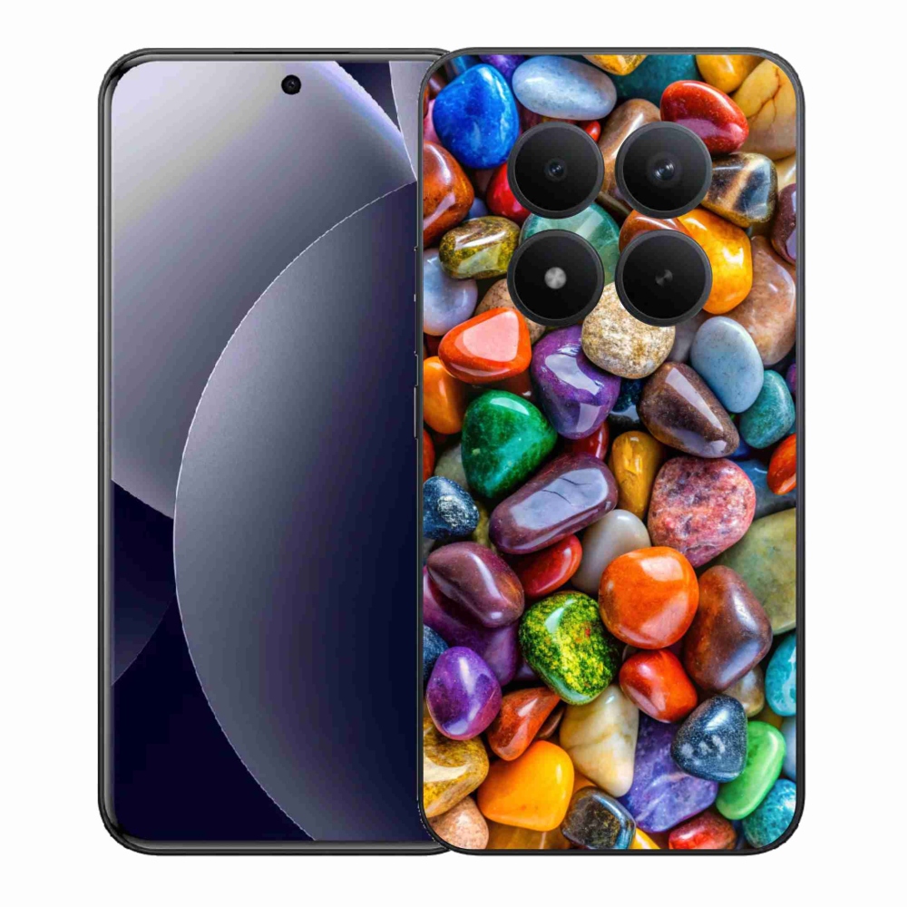 Gélový kryt mmCase na Xiaomi Redmi Note 15 Pro+ 5G/Xiaomi Poco M8 Pro 5G - farebné kamienky
