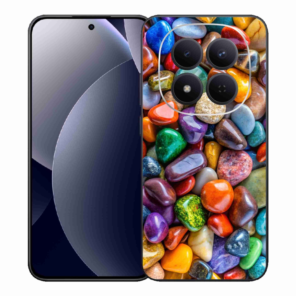 Gélový kryt mmCase na Xiaomi Redmi Note 15 Pro 5G - farebné kamienky