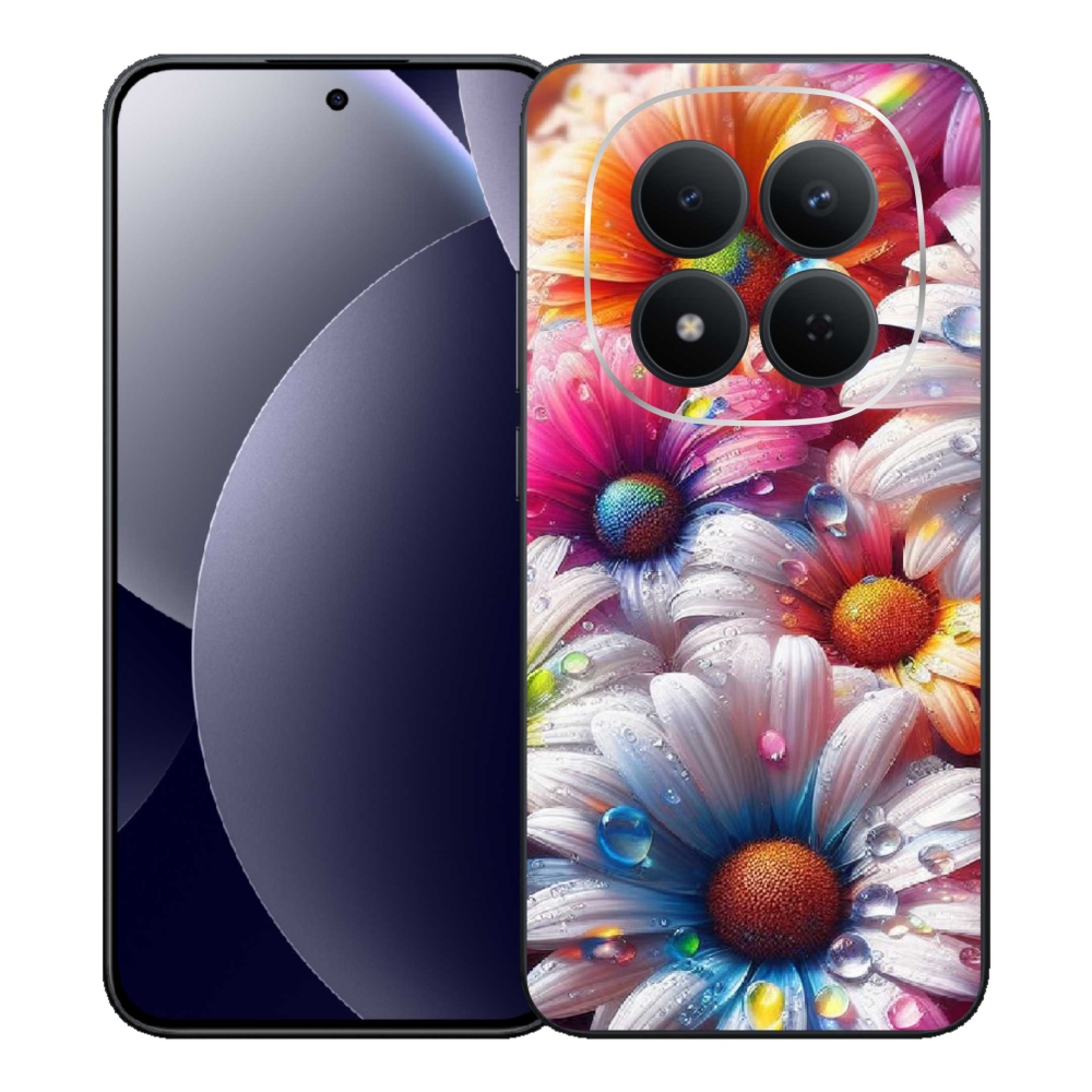Gélový kryt mmCase na Xiaomi Redmi Note 15 Pro 5G - farebné margaréty