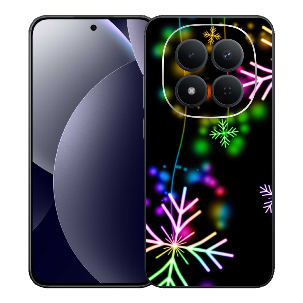 Gélový kryt mmCase na Xiaomi Redmi Note 15 Pro 5G - farebné vločky