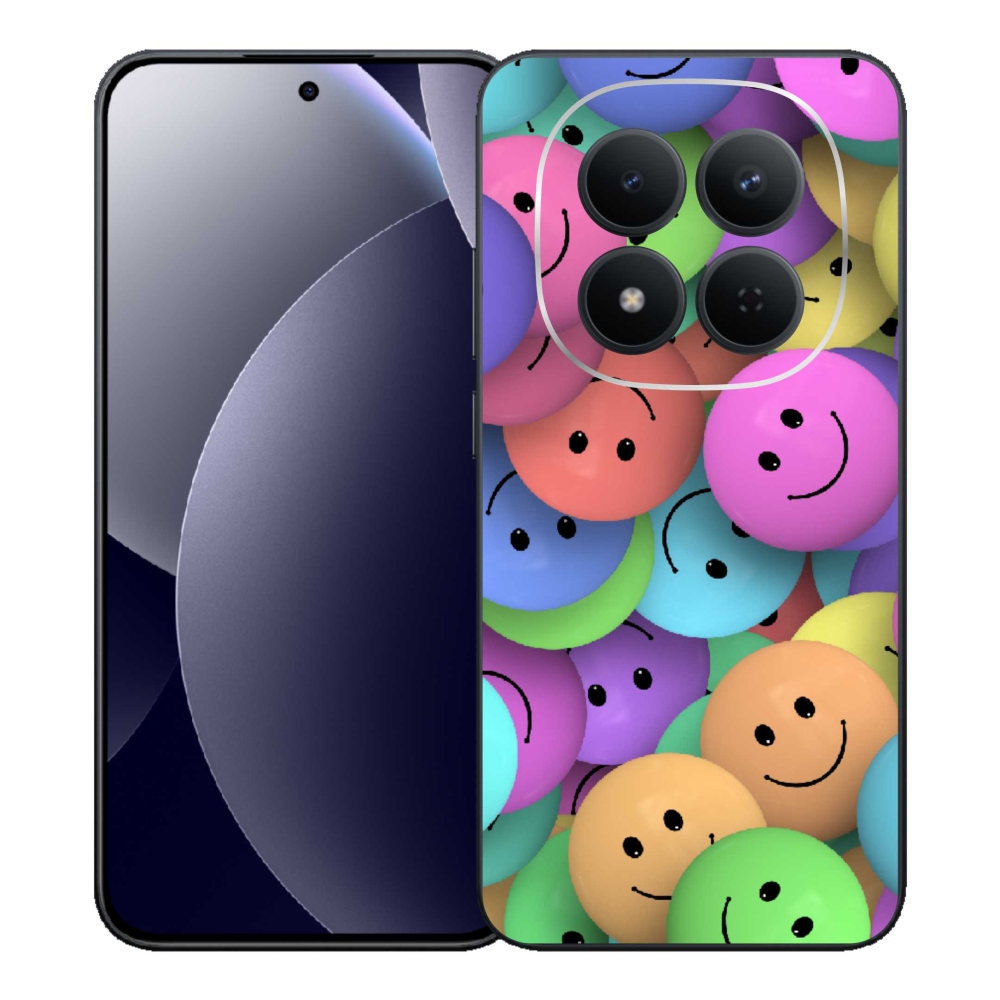 Gélový kryt mmCase na Xiaomi Redmi Note 15 Pro 5G - farební smajlíci