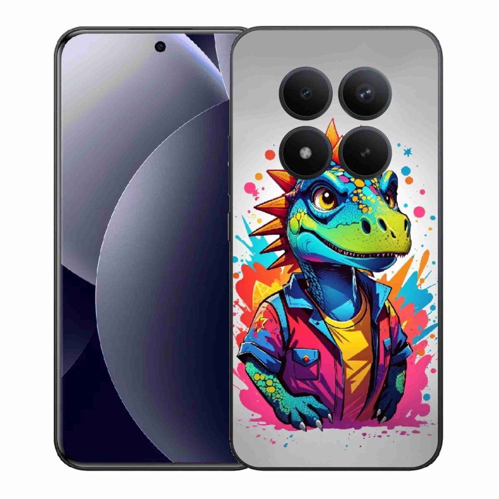Gélový kryt mmCase na Xiaomi Redmi Note 15 Pro+ 5G/Xiaomi Poco M8 Pro 5G - farebný dinosaurus