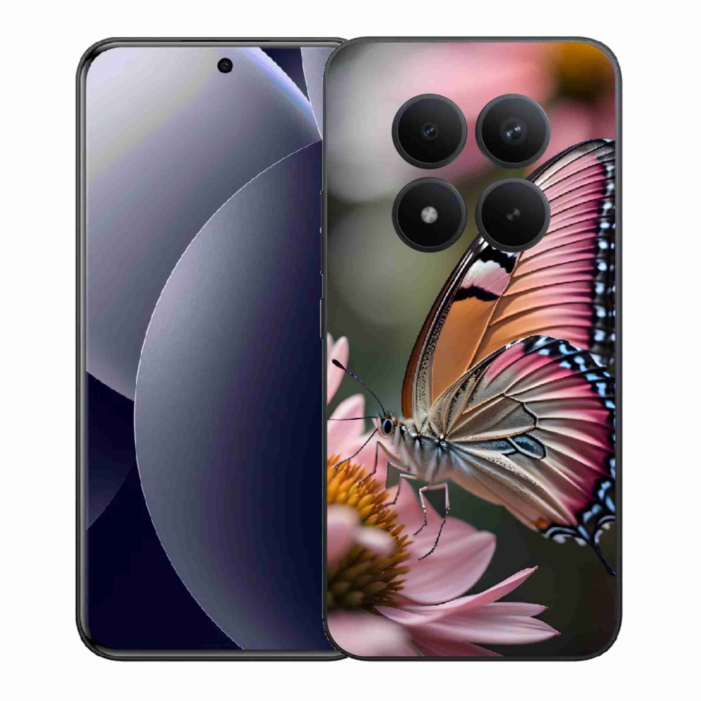 Gélový kryt mmCase na Xiaomi Redmi Note 15 Pro+ 5G/Xiaomi Poco M8 Pro 5G - farebný motýľ