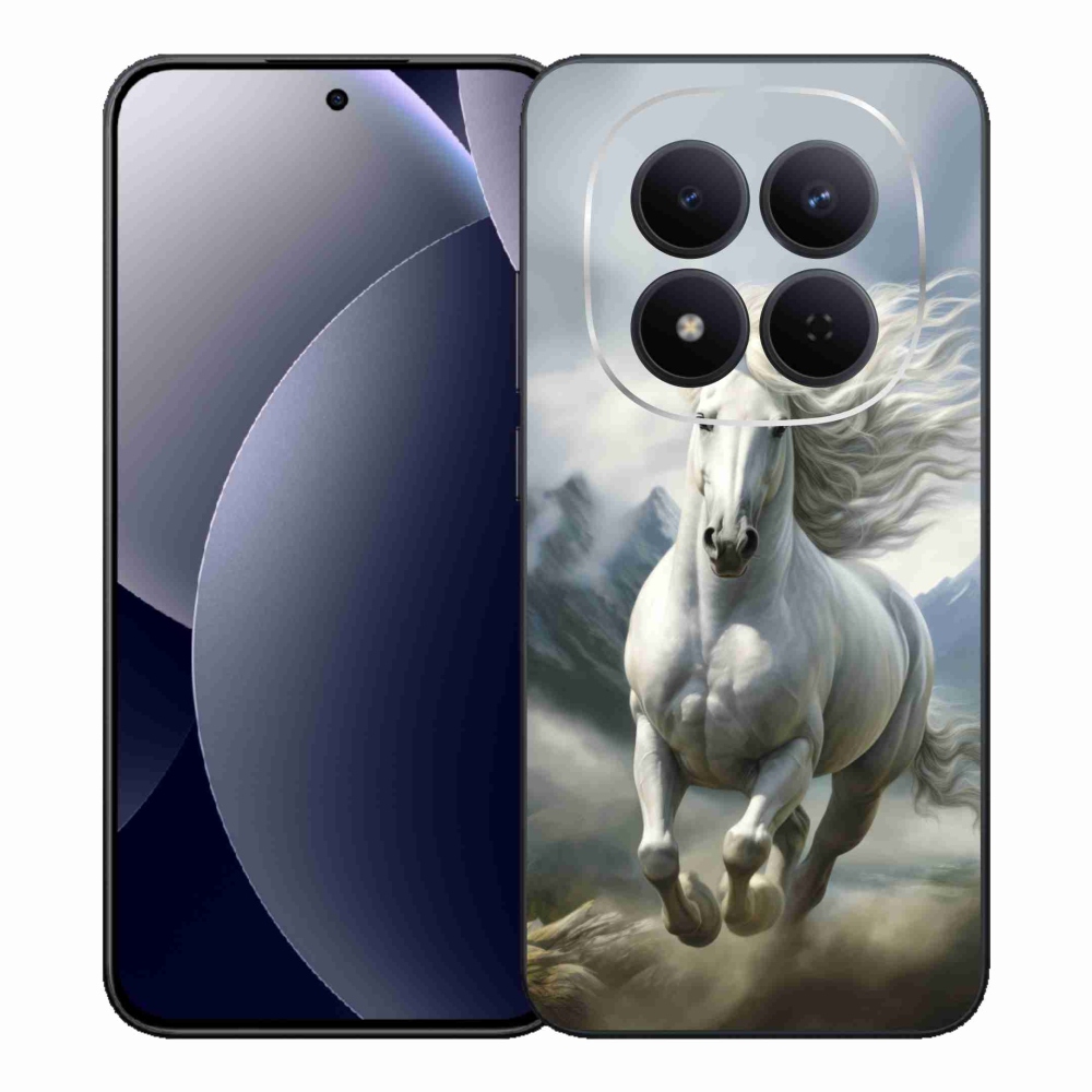 Gélový kryt mmCase na Xiaomi Redmi Note 15 Pro 5G - bežiaci biely kôň 3