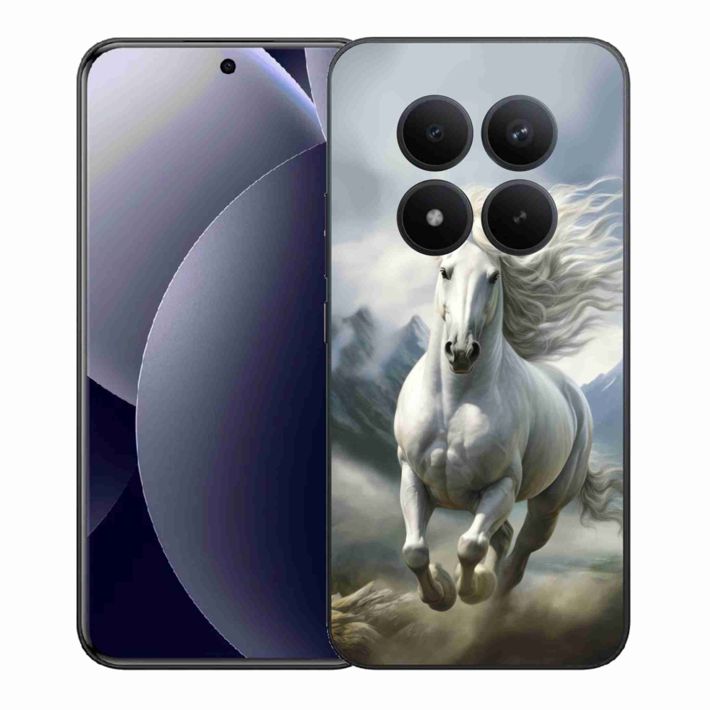 Gélový kryt mmCase na Xiaomi Redmi Note 15 Pro+ 5G - bežiaci biely kôň 3