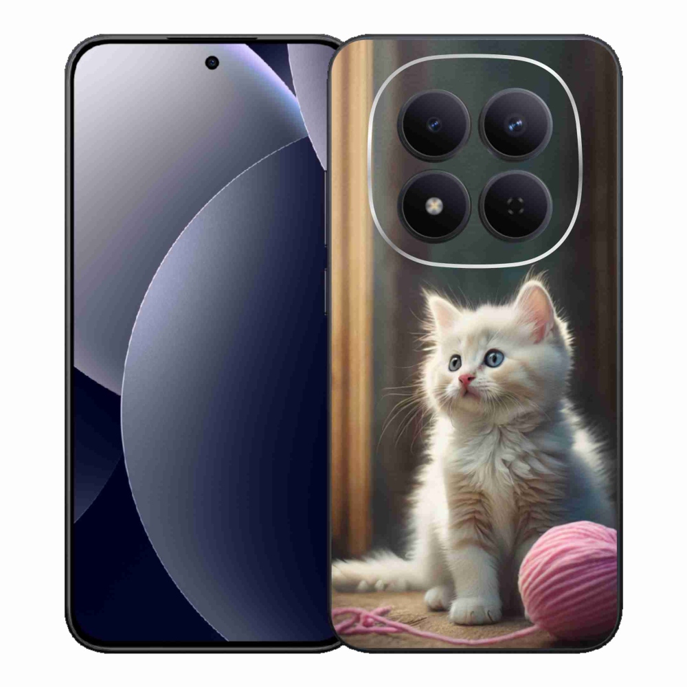 Gélový kryt mmCase na Xiaomi Redmi Note 15 Pro 5G - biele mačiatko 2