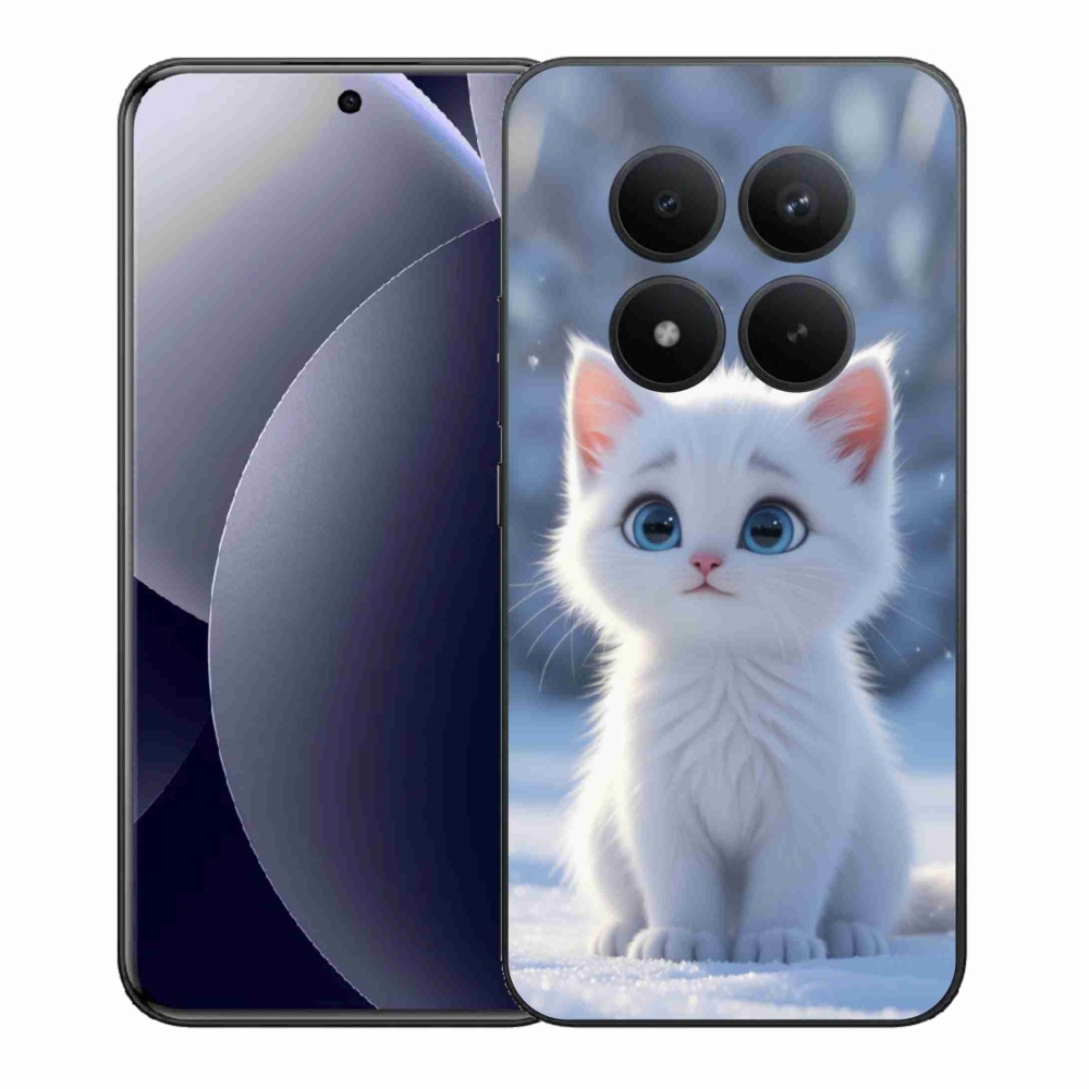 Gélový kryt mmCase na Xiaomi Redmi Note 15 Pro+ 5G - biele mačiatko 3
