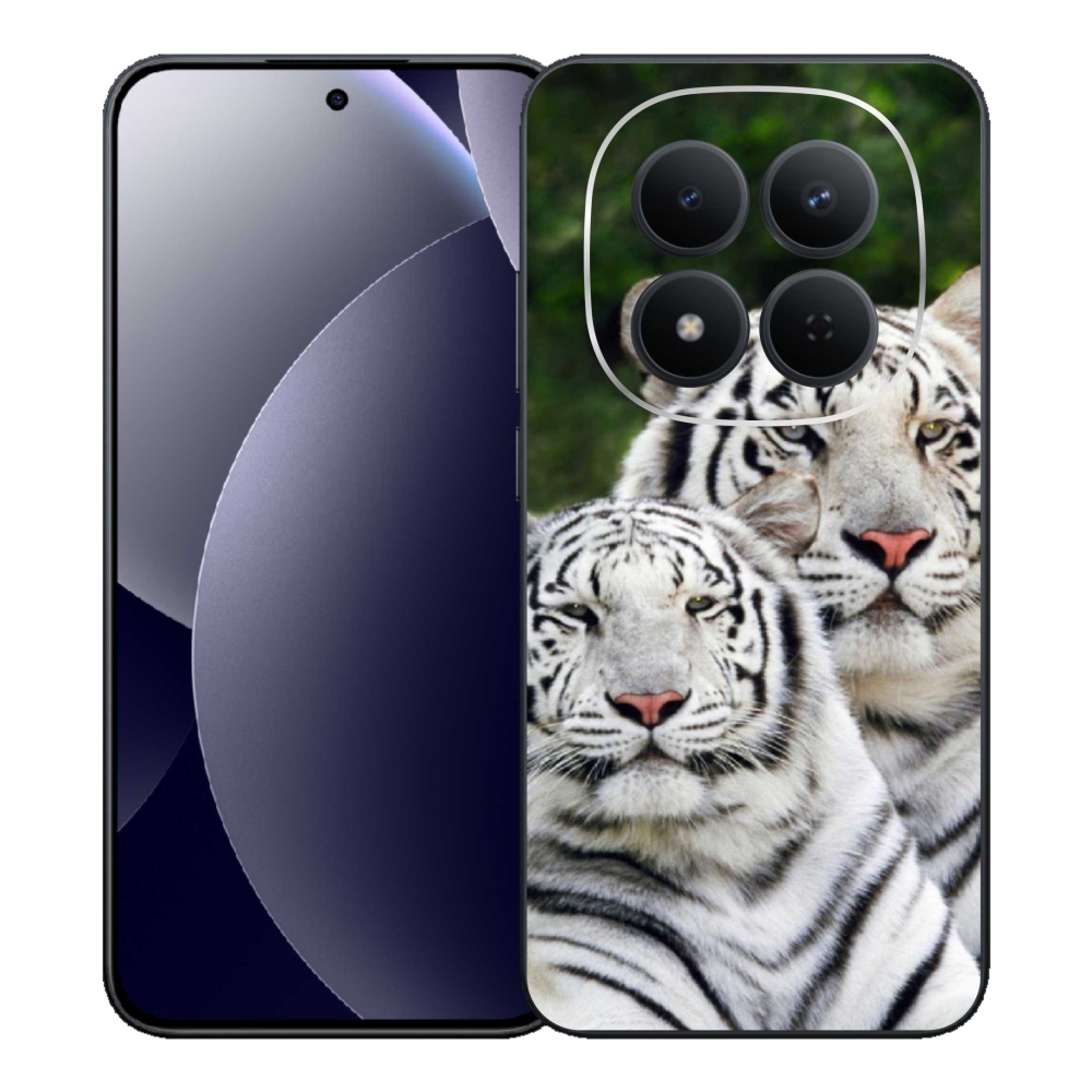 Gélový kryt mmCase na Xiaomi Redmi Note 15 Pro 5G - bieli tigre