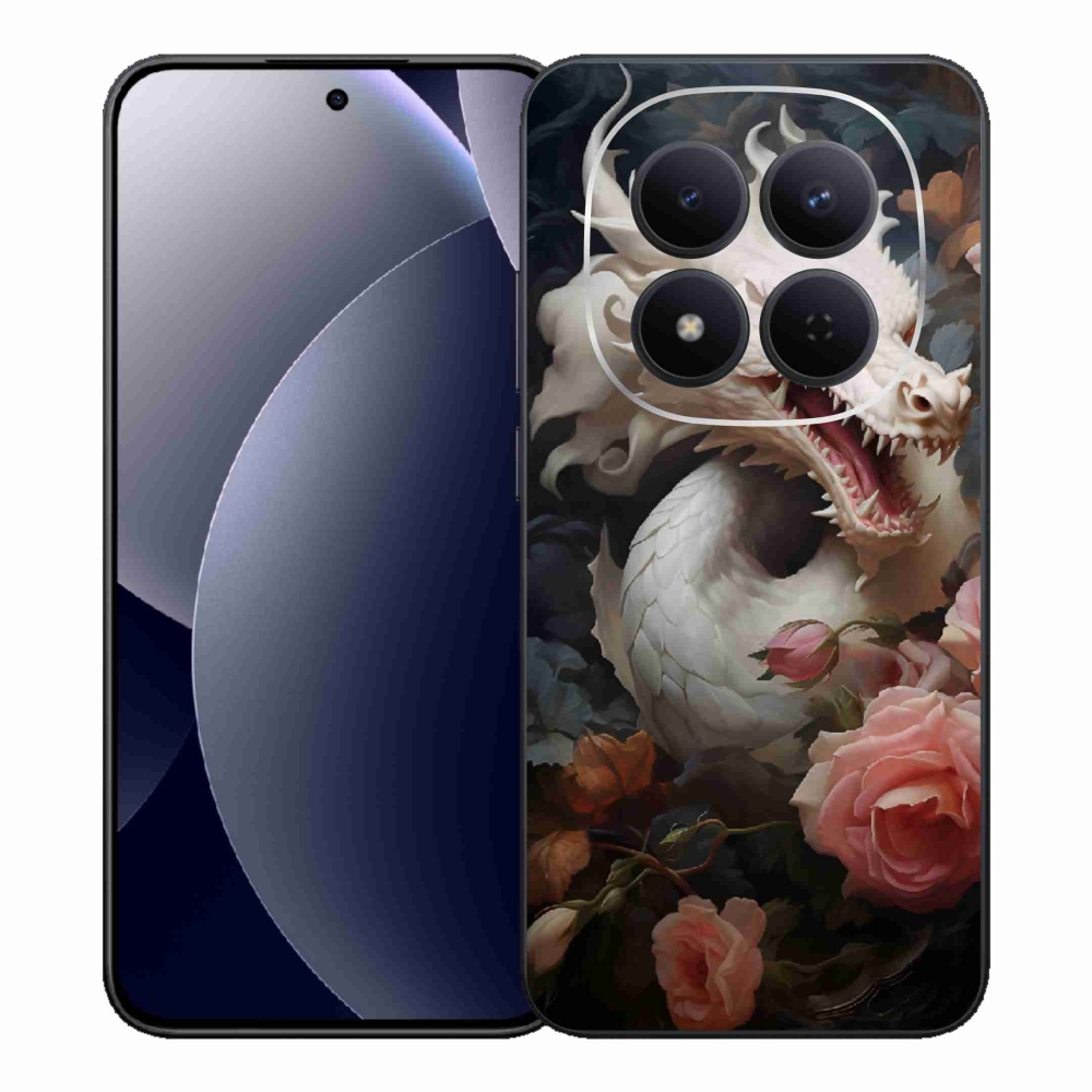 Gélový kryt mmCase na Xiaomi Redmi Note 15 Pro 5G - biely drak