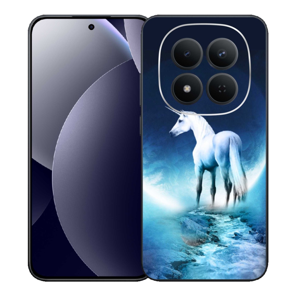 Gélový kryt mmCase na Xiaomi Redmi Note 15 Pro 5G - biely jednorožec