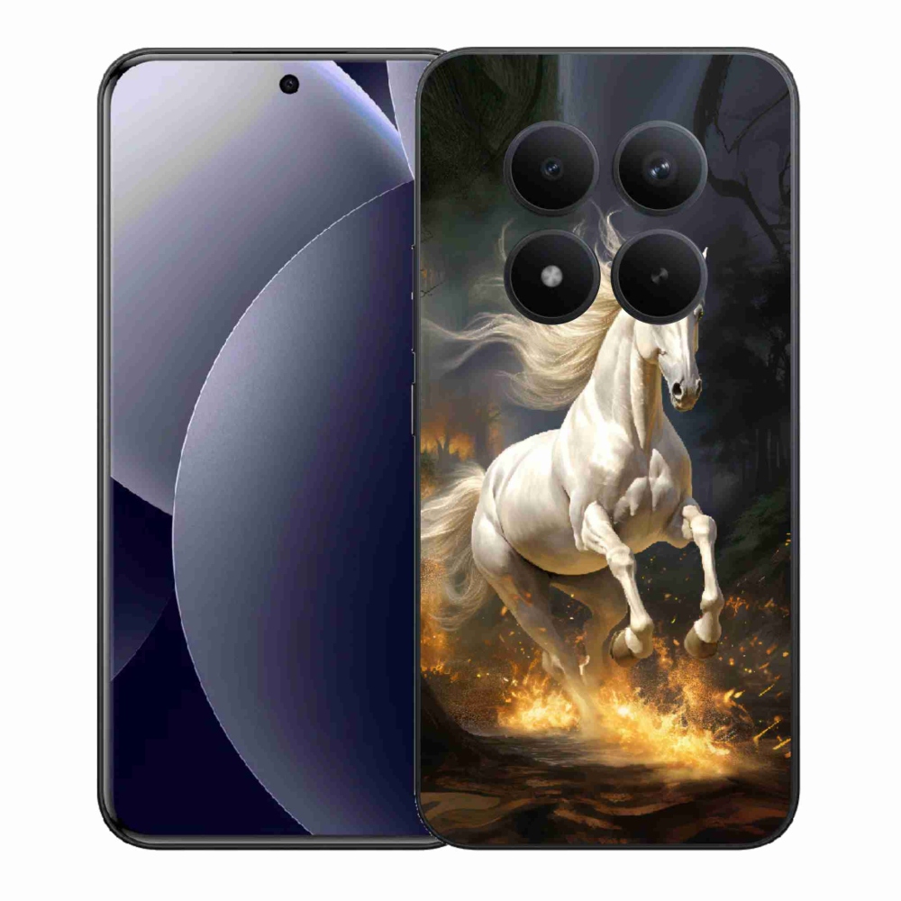 Gélový kryt mmCase na Xiaomi Redmi Note 15 Pro+ 5G/Xiaomi Poco M8 Pro 5G - biely kôň 2