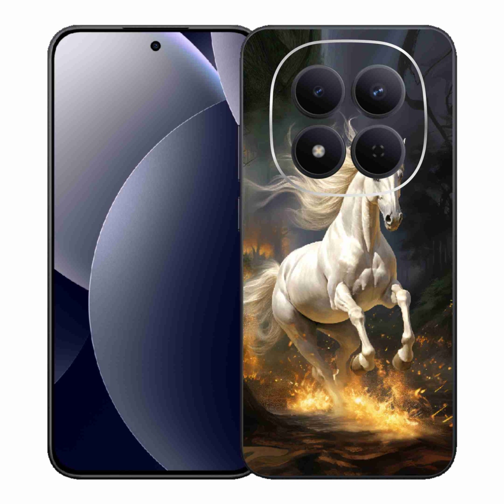 Gélový kryt mmCase na Xiaomi Redmi Note 15 Pro 5G - biely kôň 2