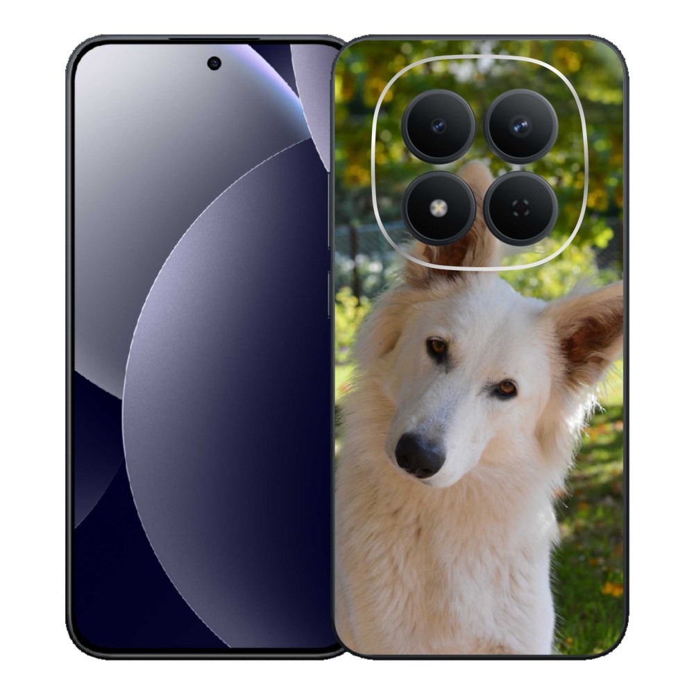 Gélový kryt mmCase na Xiaomi Redmi Note 15 Pro 5G - biely švajčiarsky ovčiak 1
