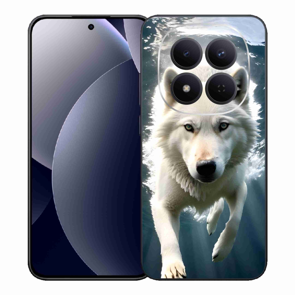 Gélový kryt mmCase na Xiaomi Redmi Note 15 Pro 5G - biely vlk