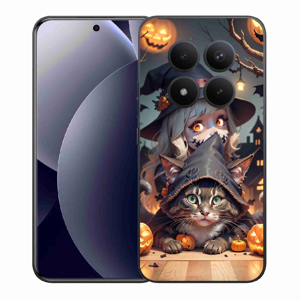 Gélový kryt mmCase na Xiaomi Redmi Note 15 Pro+ 5G/Xiaomi Poco M8 Pro 5G - čarodejnica s mačkou