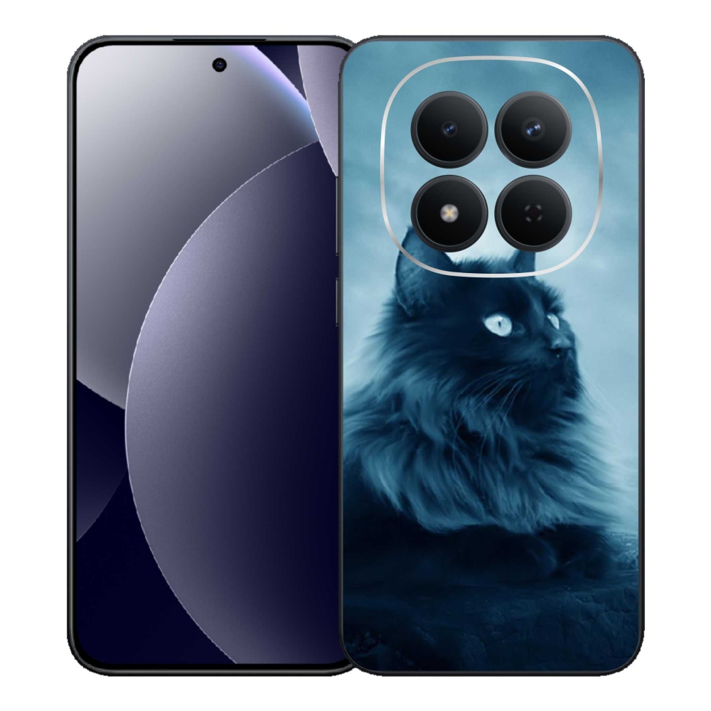 Gélový kryt mmCase na Xiaomi Redmi Note 15 Pro 5G - čierna mačka 1