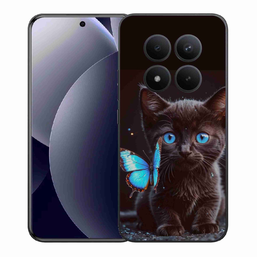 Gélový kryt mmCase na Xiaomi Redmi Note 15 Pro+ 5G/Xiaomi Poco M8 Pro 5G - čierne mačiatko 3