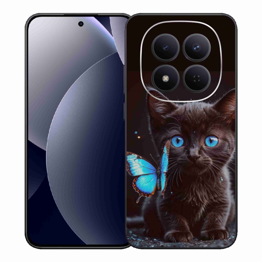 Gélový kryt mmCase na Xiaomi Redmi Note 15 Pro 5G - čierne mačiatko 3