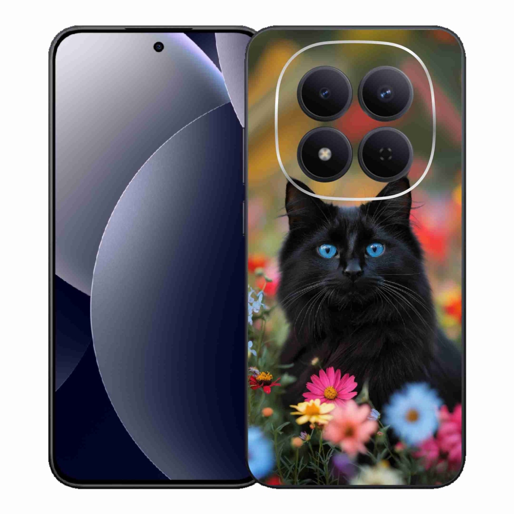 Gélový kryt mmCase na Xiaomi Redmi Note 15 Pro 5G - čierne mačiatko 4