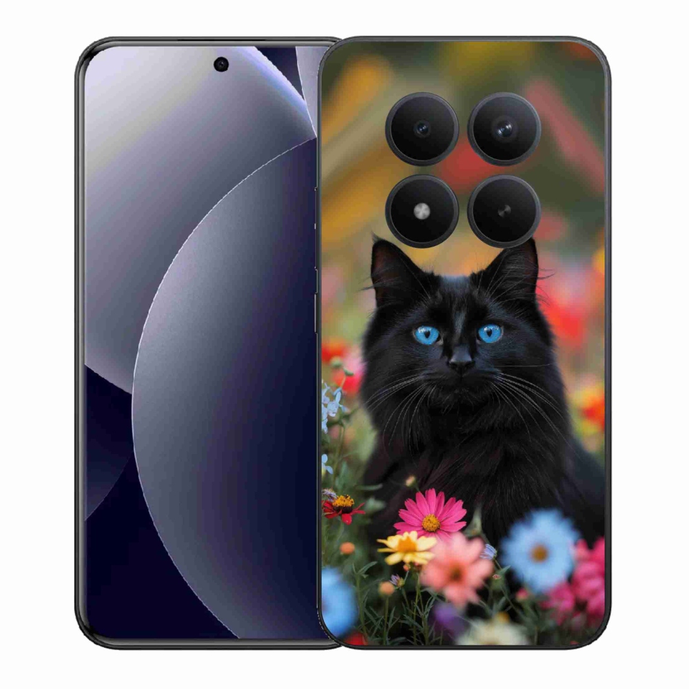 Gélový kryt mmCase na Xiaomi Redmi Note 15 Pro+ 5G - čierne mačiatko 4