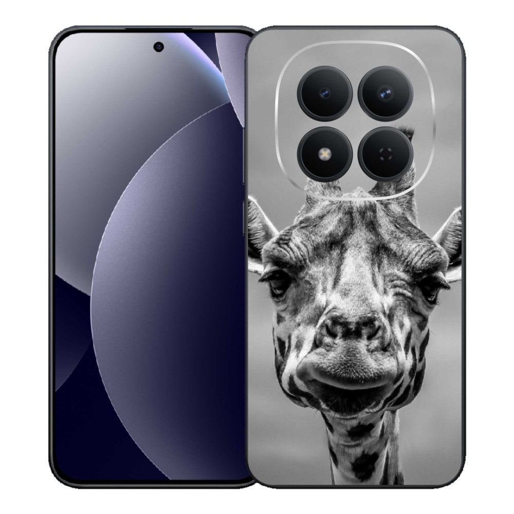 Gélový kryt mmCase na Xiaomi Redmi Note 15 Pro 5G - čiernobiela žirafa