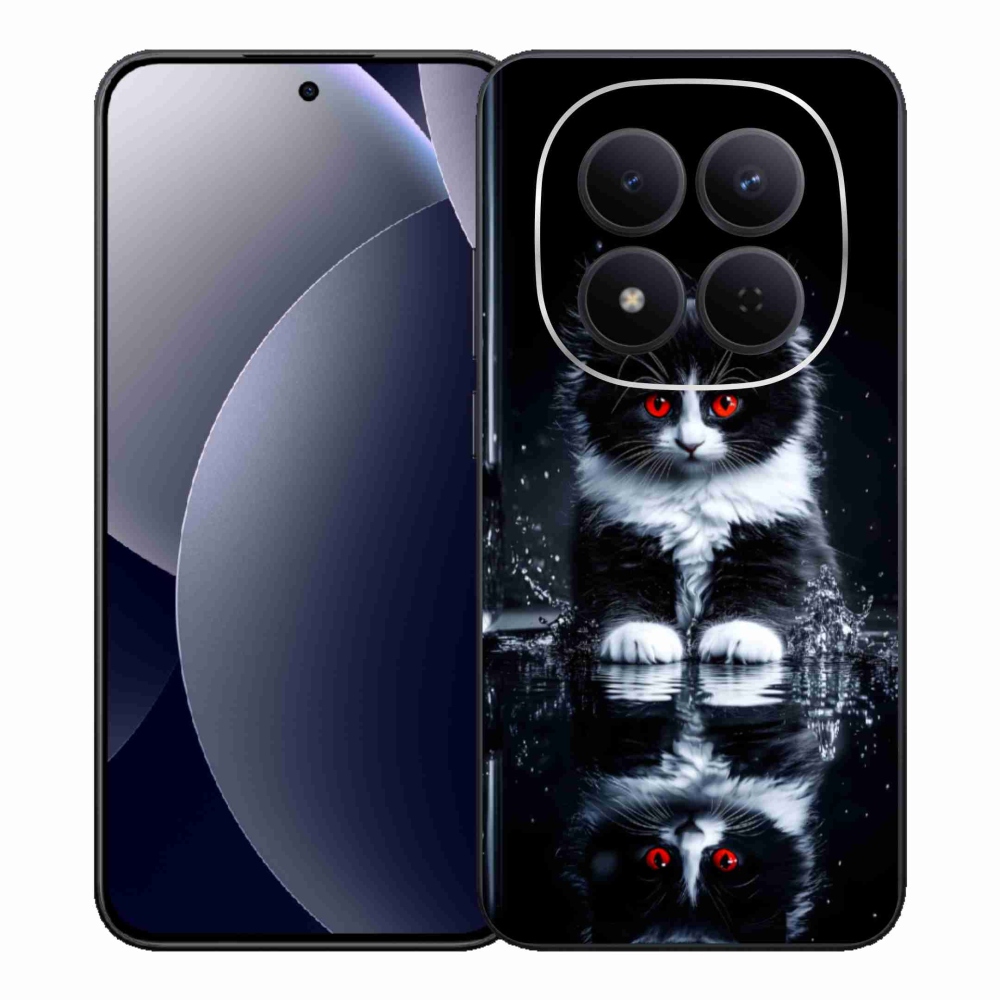 Gélový kryt mmCase na Xiaomi Redmi Note 15 Pro 5G - čiernobiele mačiatko